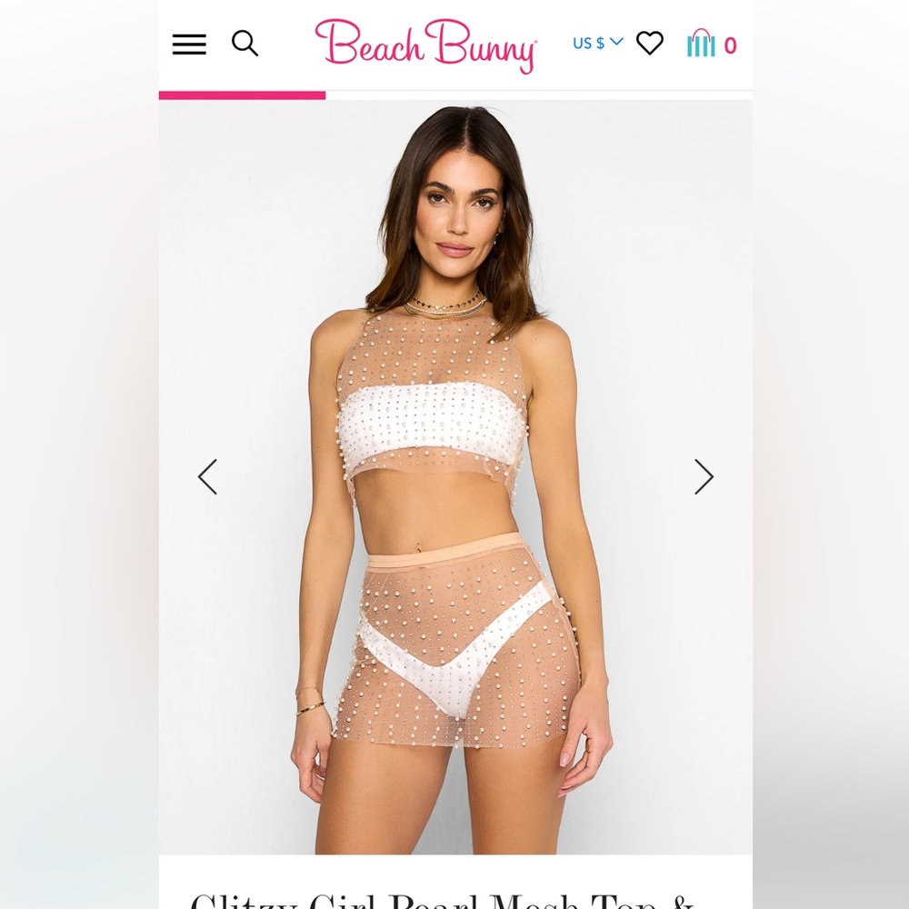 Perfect bridal set for bachelorette or honeymoon sold as a set size small